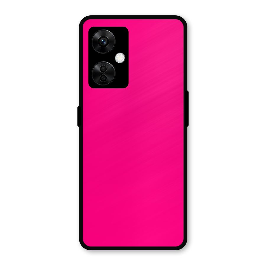Hot Pink Metal Back Case for OnePlus Nord CE 3 Lite
