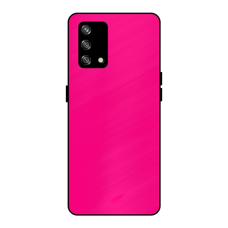 Hot Pink Metal Back Case for Oppo F19