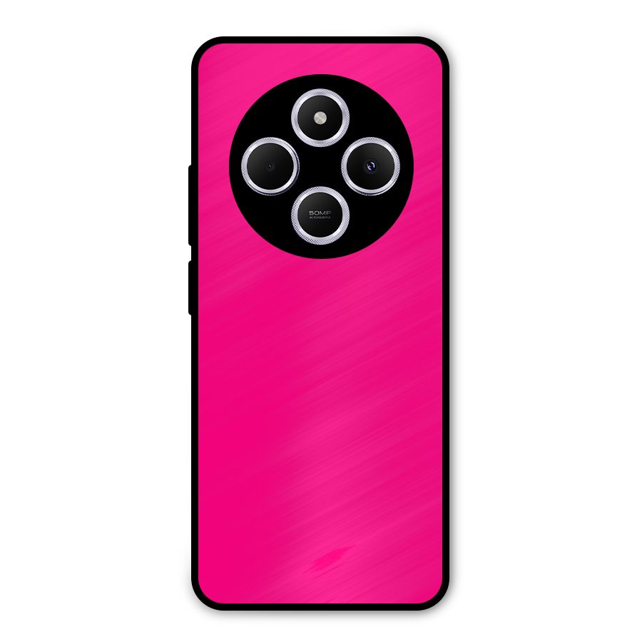 Hot Pink Metal Back Case for Poco M7