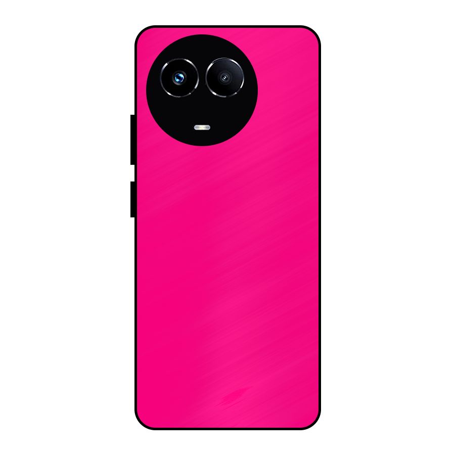 Hot Pink Metal Back Case for Realme 11X