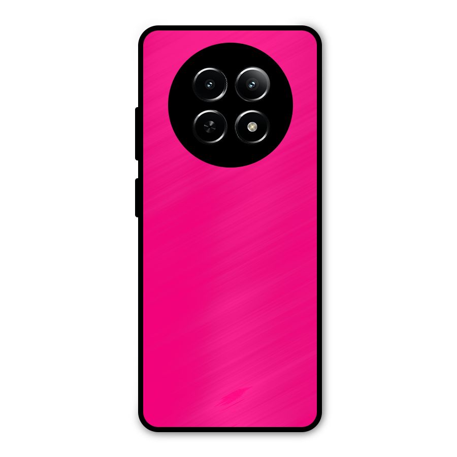 Hot Pink Metal Back Case for Realme 13