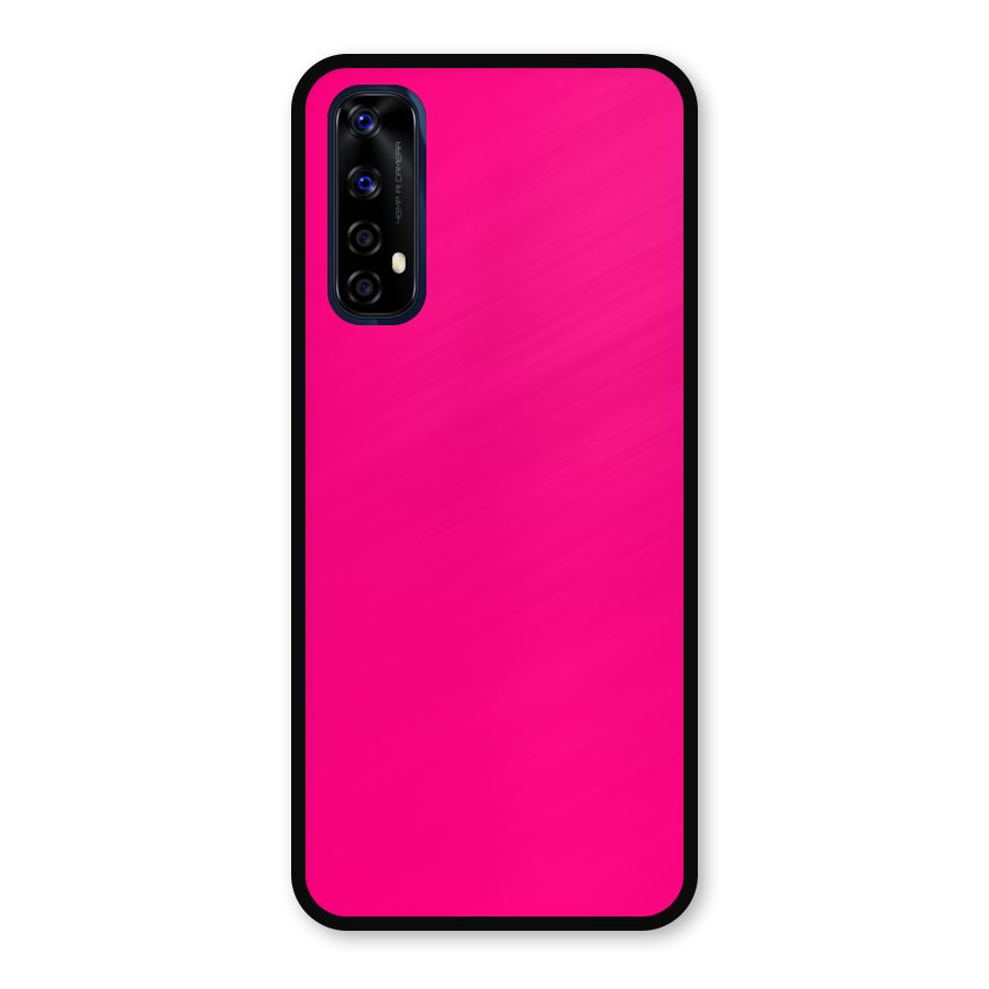 Hot Pink Metal Back Case for Realme 7