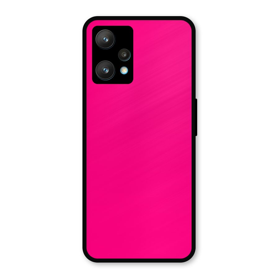 Hot Pink Metal Back Case for Realme 9 Pro Plus 5G