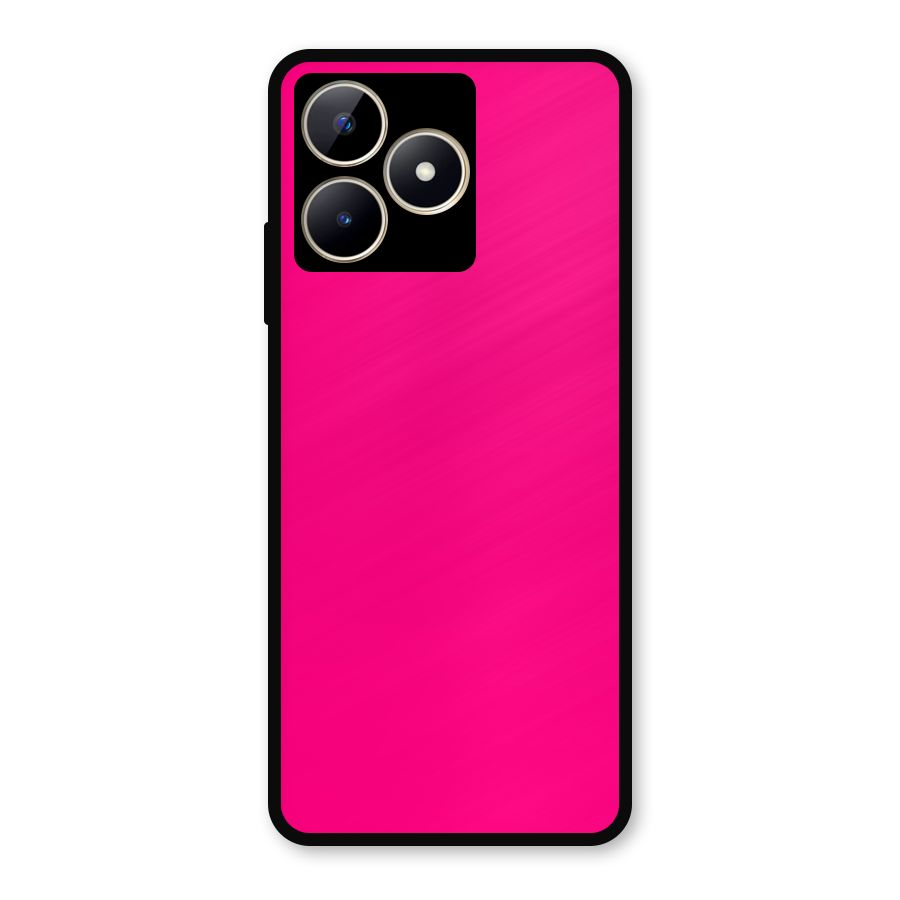 Hot Pink Metal Back Case for Realme C53