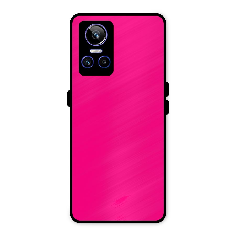 Hot Pink Metal Back Case for Realme GT Neo 3