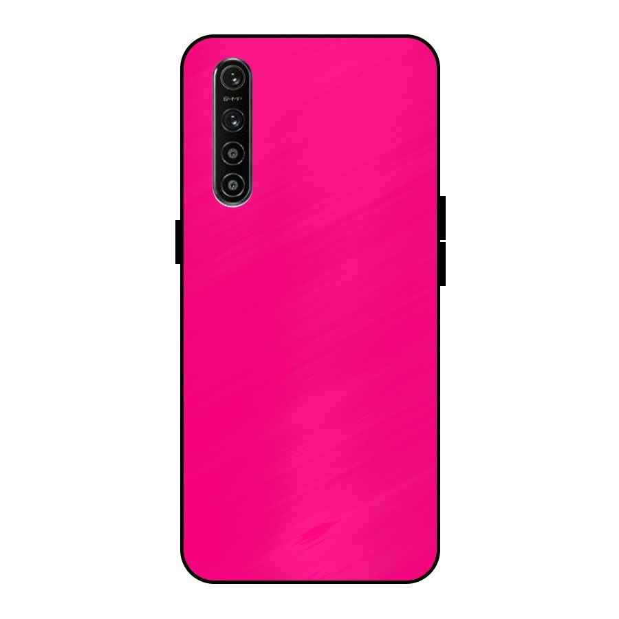 Hot Pink Metal Back Case for Realme XT