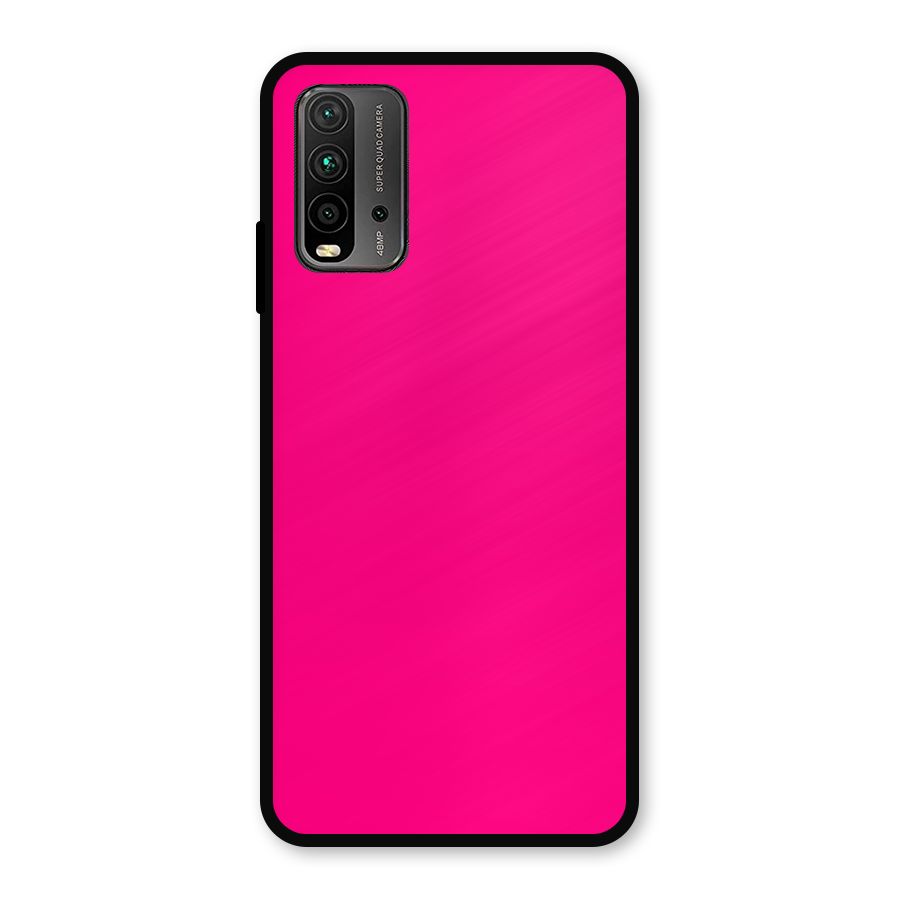 Hot Pink Metal Back Case for Redmi 9 Power