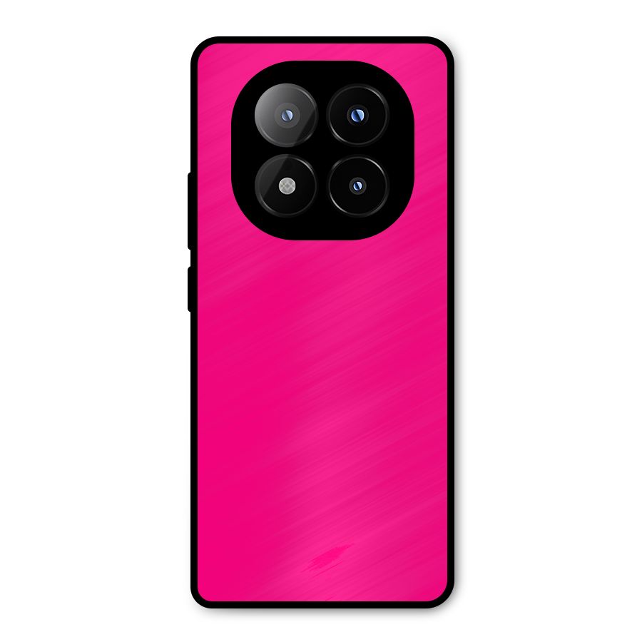 Hot Pink Metal Back Case for Redmi Note 14 Pro Plus 5G