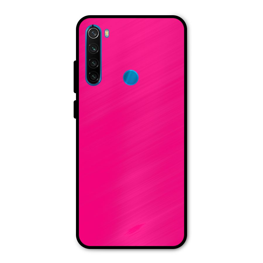 Hot Pink Metal Back Case for Redmi Note 8