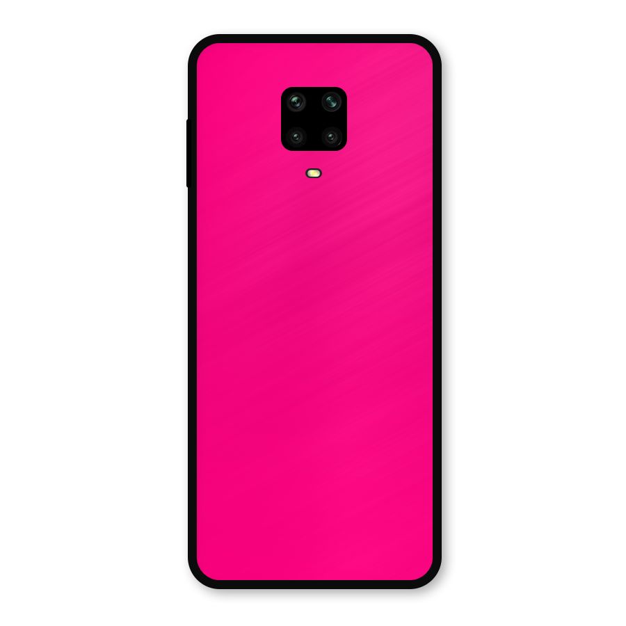 Hot Pink Metal Back Case for Redmi Note 9 Pro Max