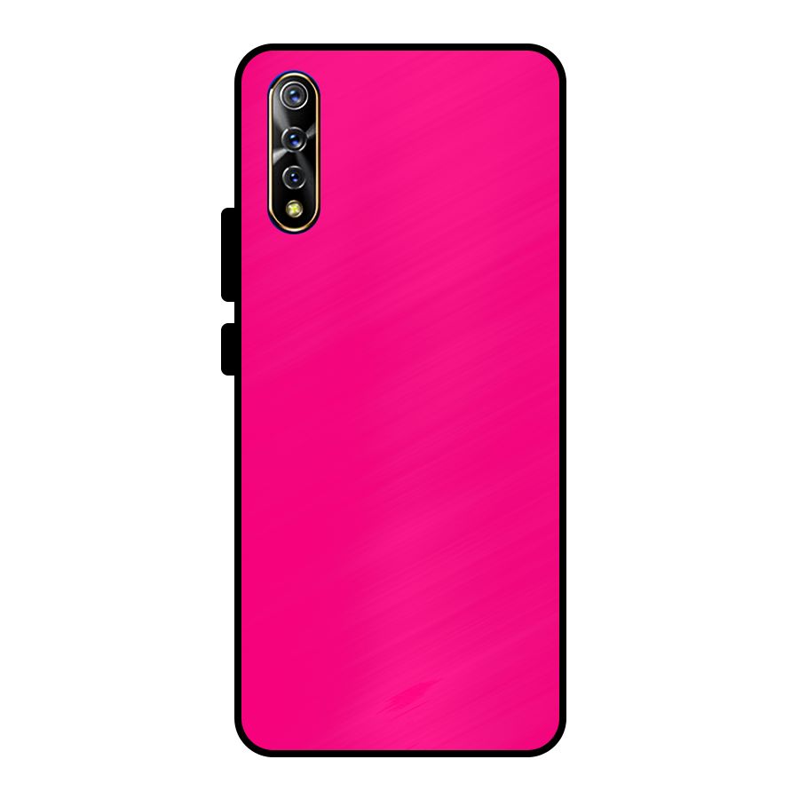 Hot Pink Metal Back Case for Vivo S1