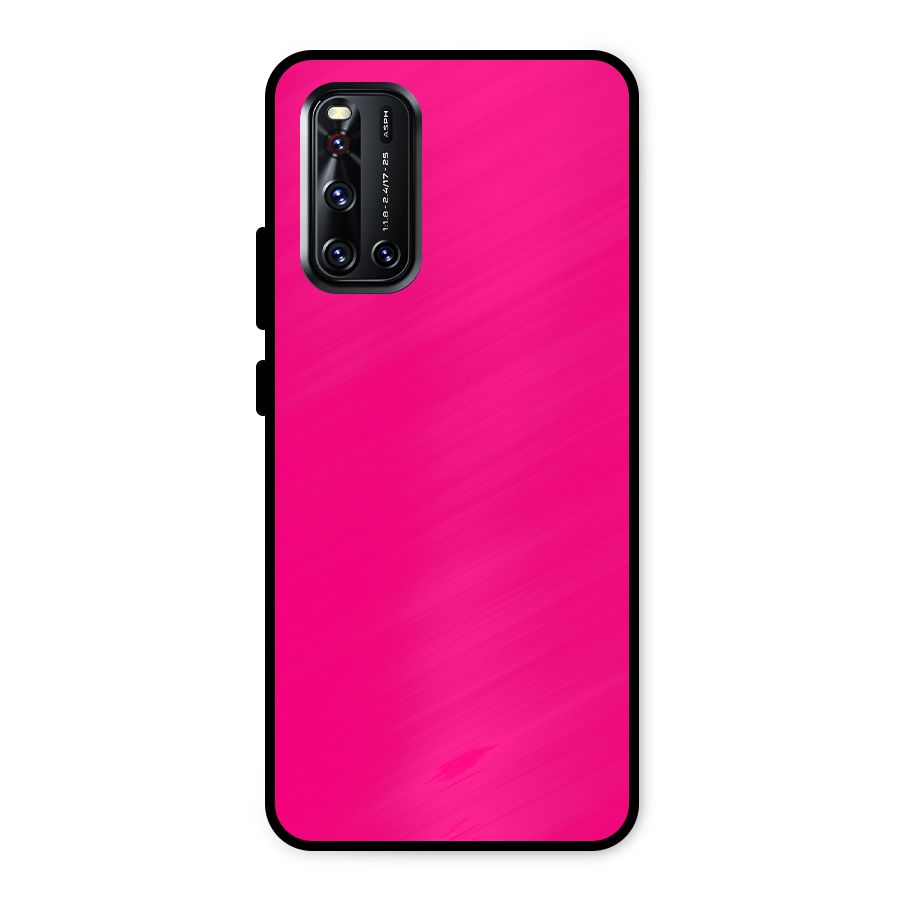 Hot Pink Metal Back Case for Vivo V19