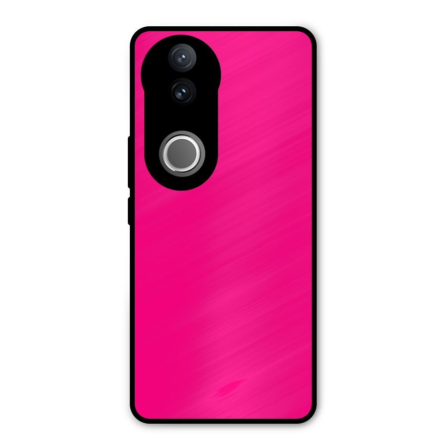 Hot Pink Metal Back Case for Vivo V50e