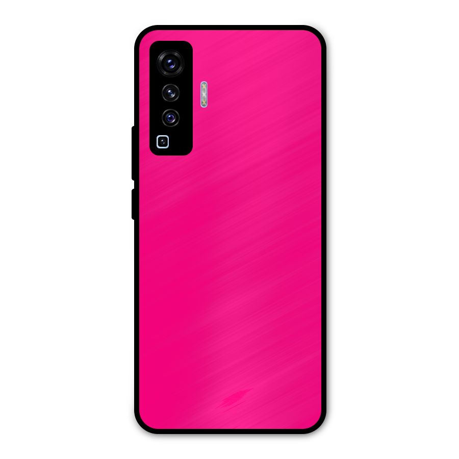 Hot Pink Metal Back Case for Vivo X50