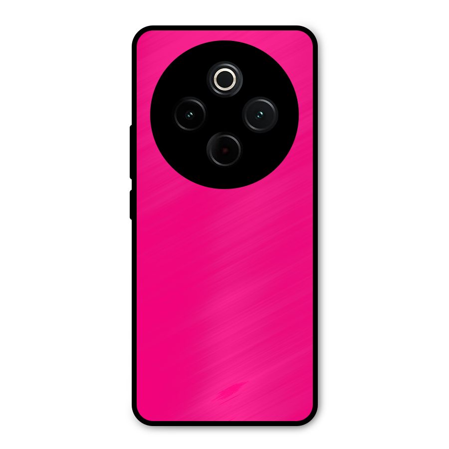 Hot Pink Metal Back Case for iQOO Z10