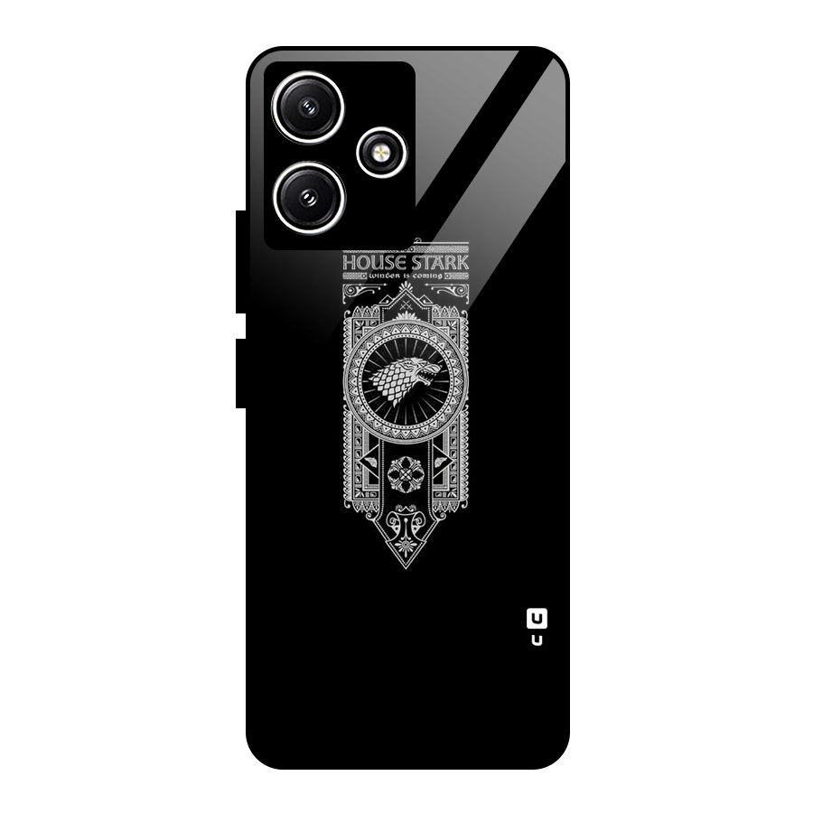 House Banner Glass Back Case for Poco M6 Pro