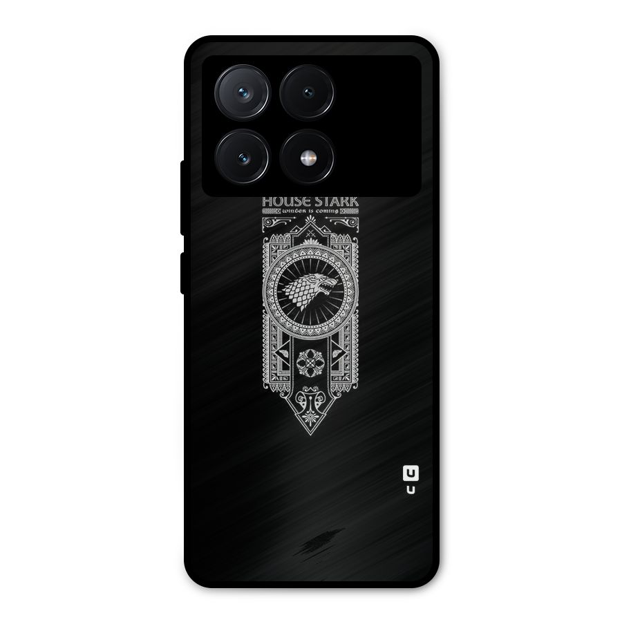 House Banner Metal Back Case for Poco X6 Pro
