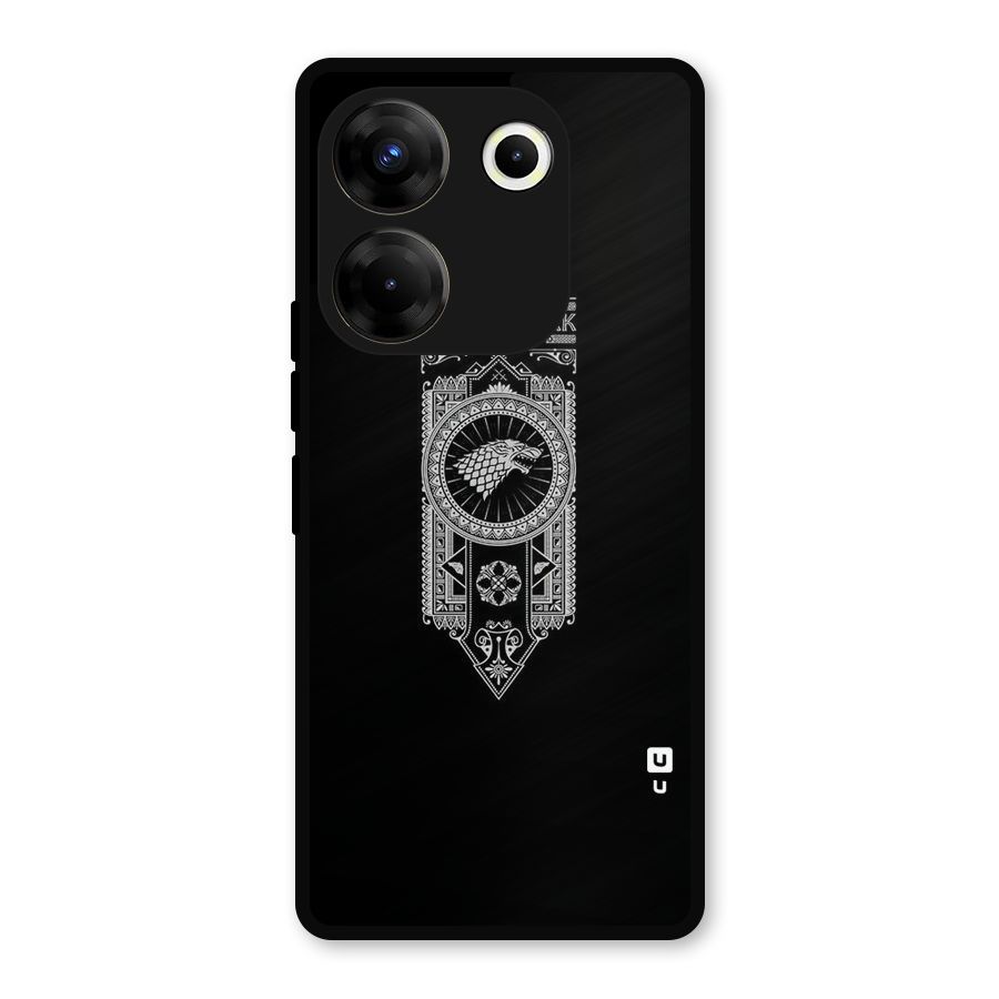 House Banner Metal Back Case for Tecno Camon 20