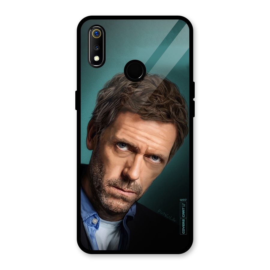 House MD Glass Back Case for Realme 3