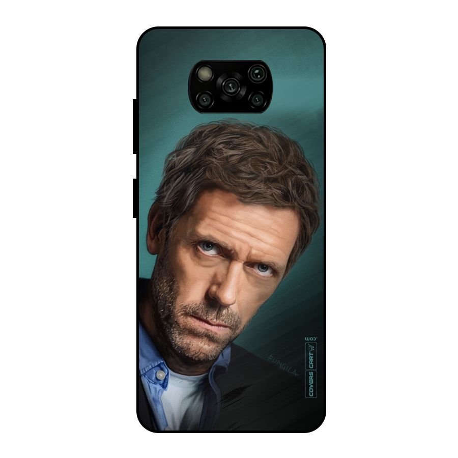 House MD Metal Back Case for Poco X3