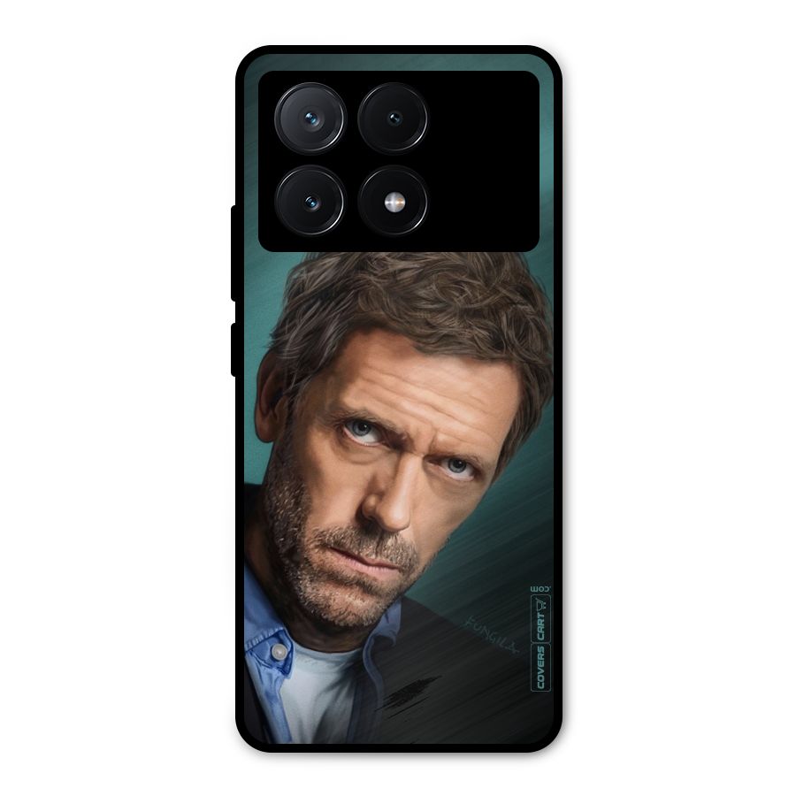House MD Metal Back Case for Poco X6 Pro