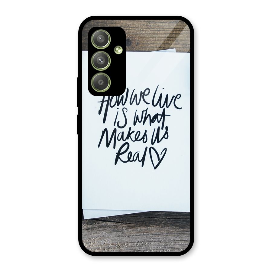 How We Live Glass Back Case for Galaxy A54