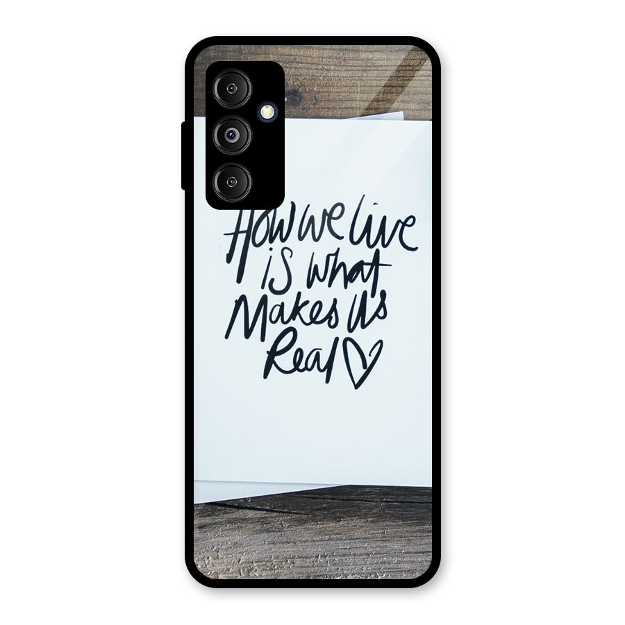 How We Live Glass Back Case for Galaxy M14 5G