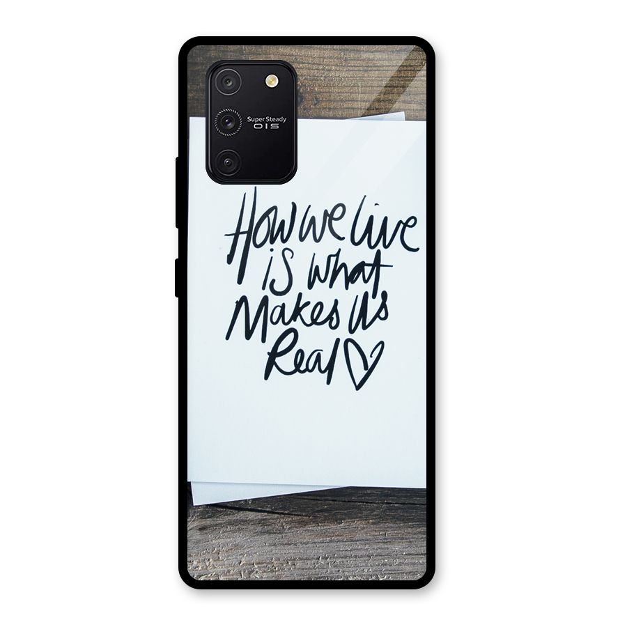How We Live Glass Back Case for Galaxy S10 Lite