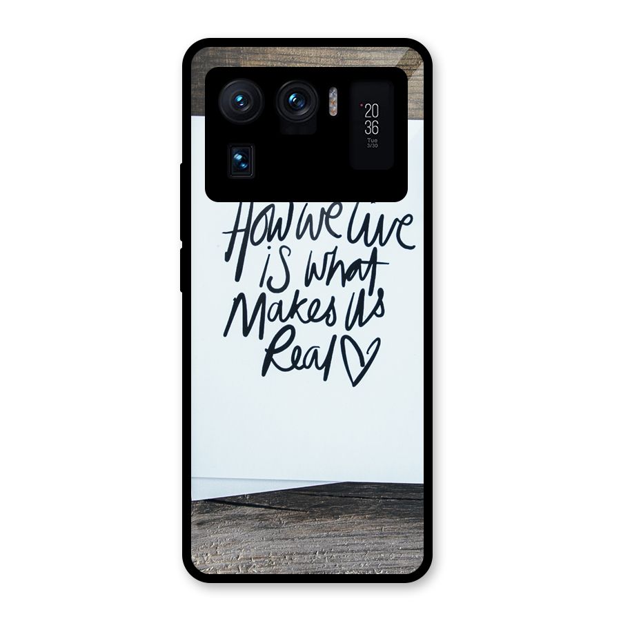 How We Live Glass Back Case for Mi 11 Ultra