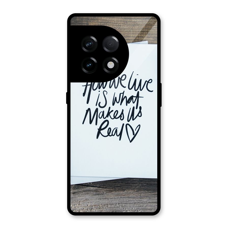 How We Live Glass Back Case for OnePlus 11R