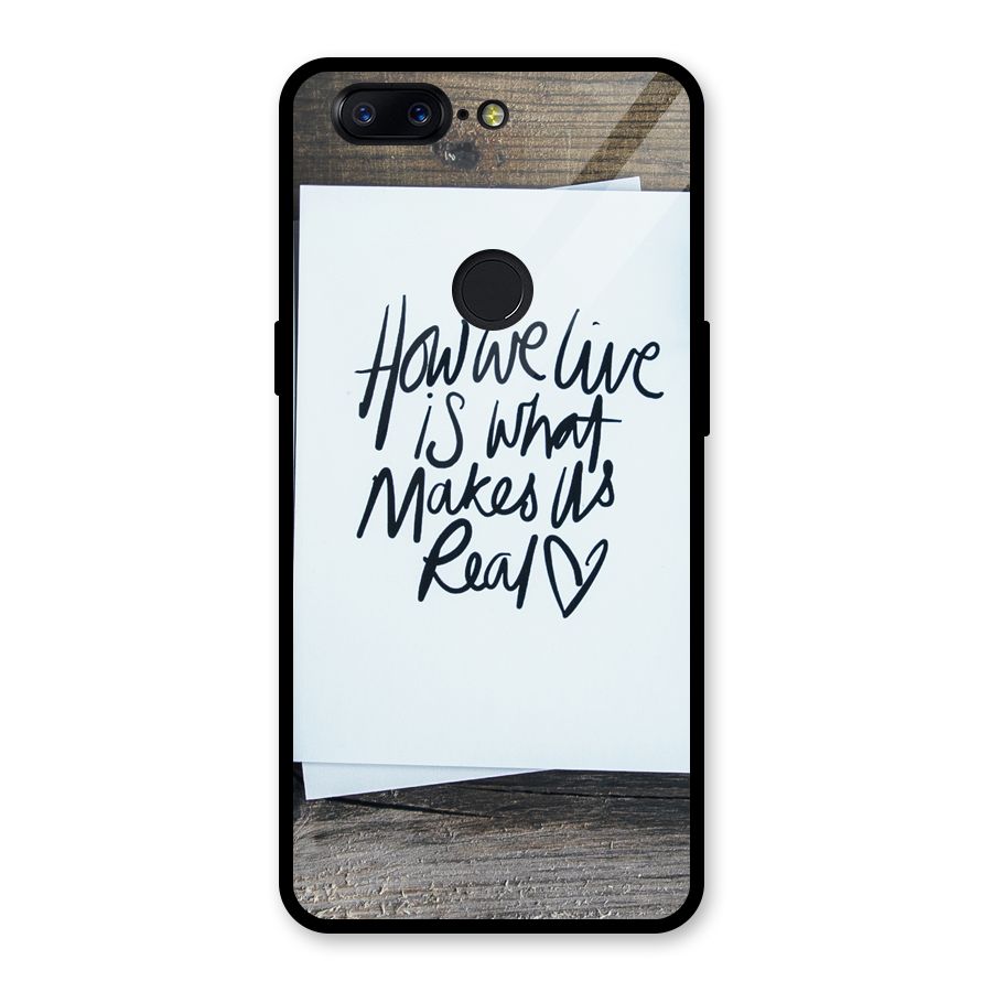 How We Live Glass Back Case for OnePlus 5T
