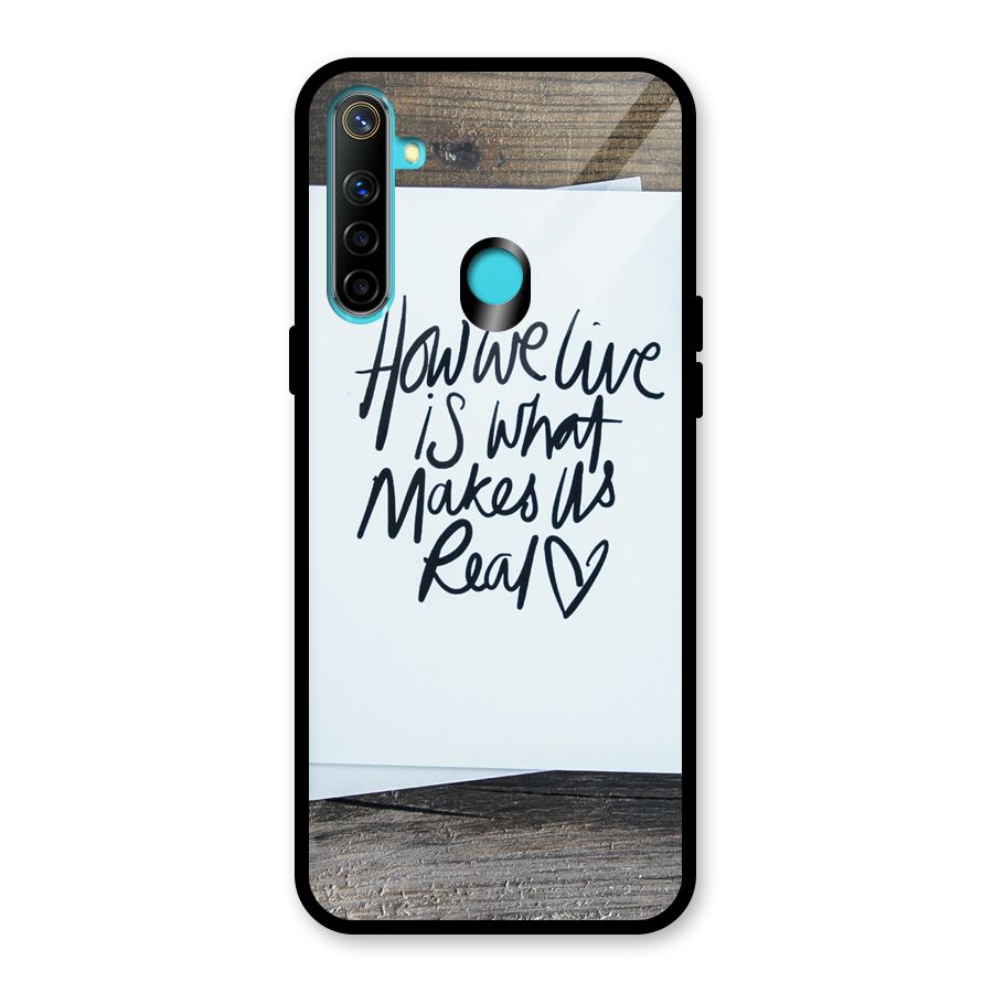 How We Live Glass Back Case for Realme Narzo 10