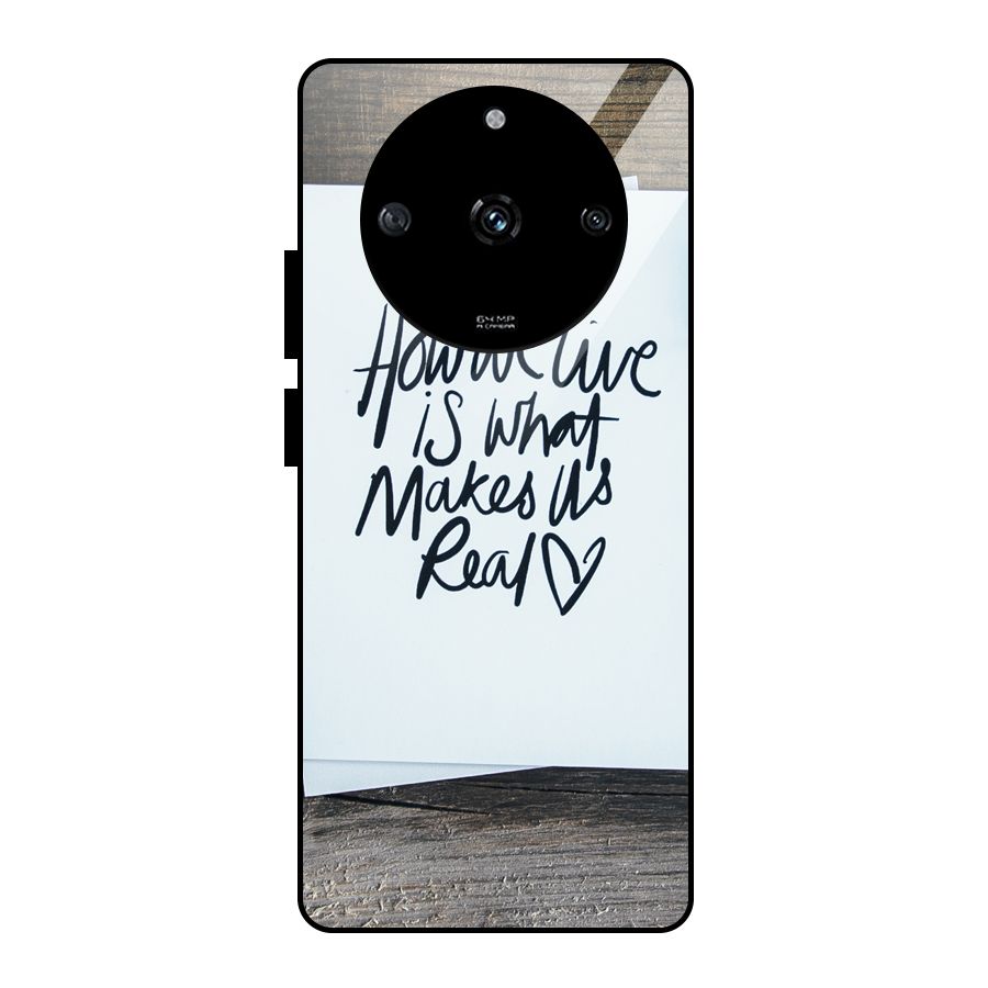 How We Live Glass Back Case for Realme Narzo 60 5G