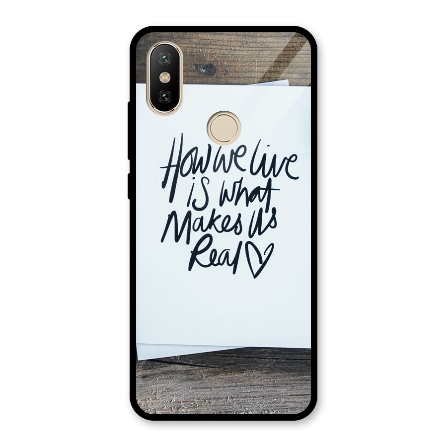 How We Live Glass Back Case for Redmi A2
