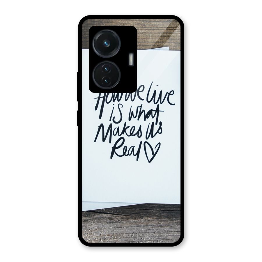 How We Live Glass Back Case for Vivo T1 44W