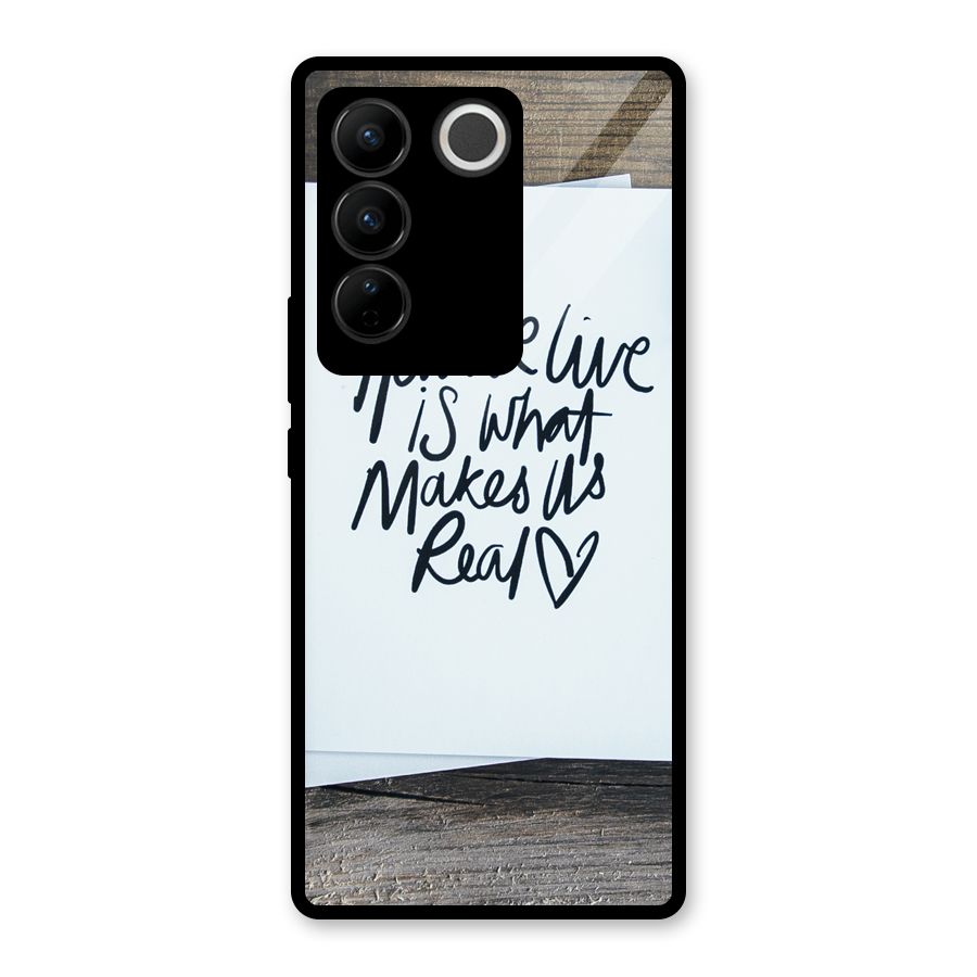 How We Live Glass Back Case for Vivo V27