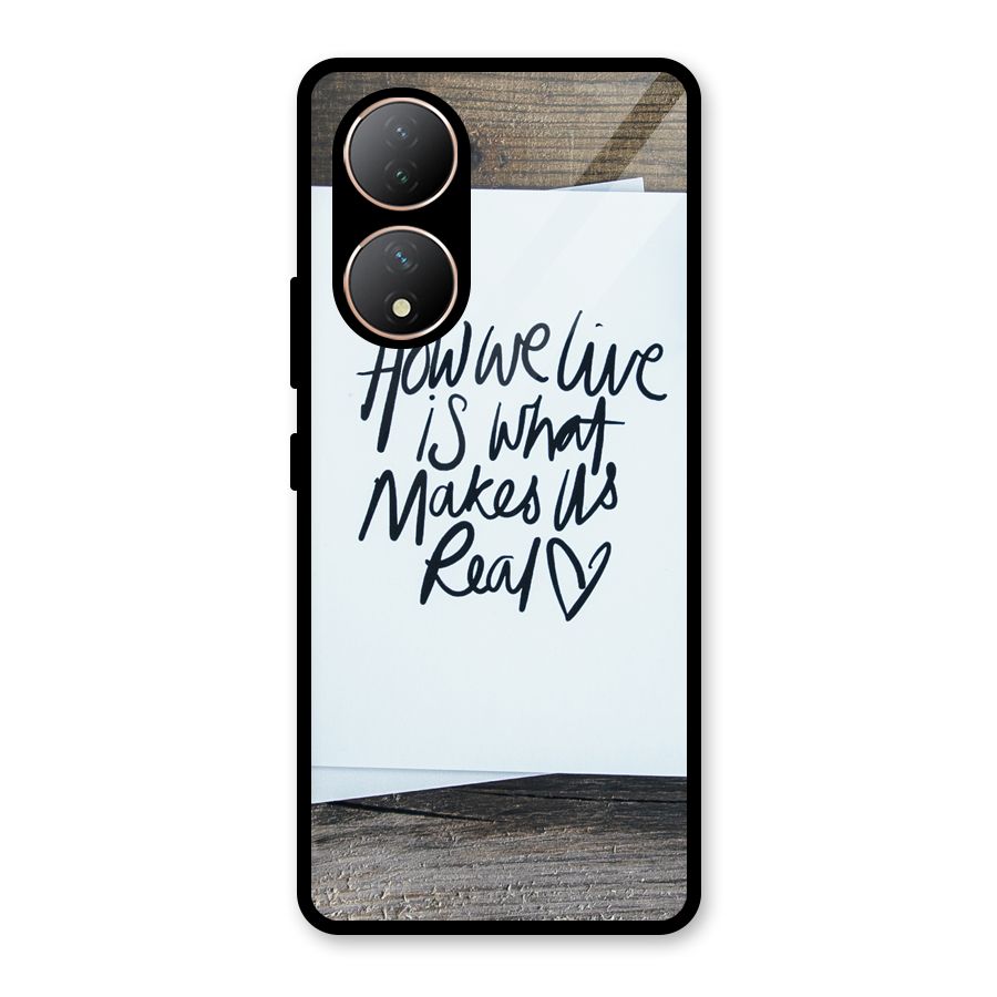 How We Live Glass Back Case for Vivo Y100A