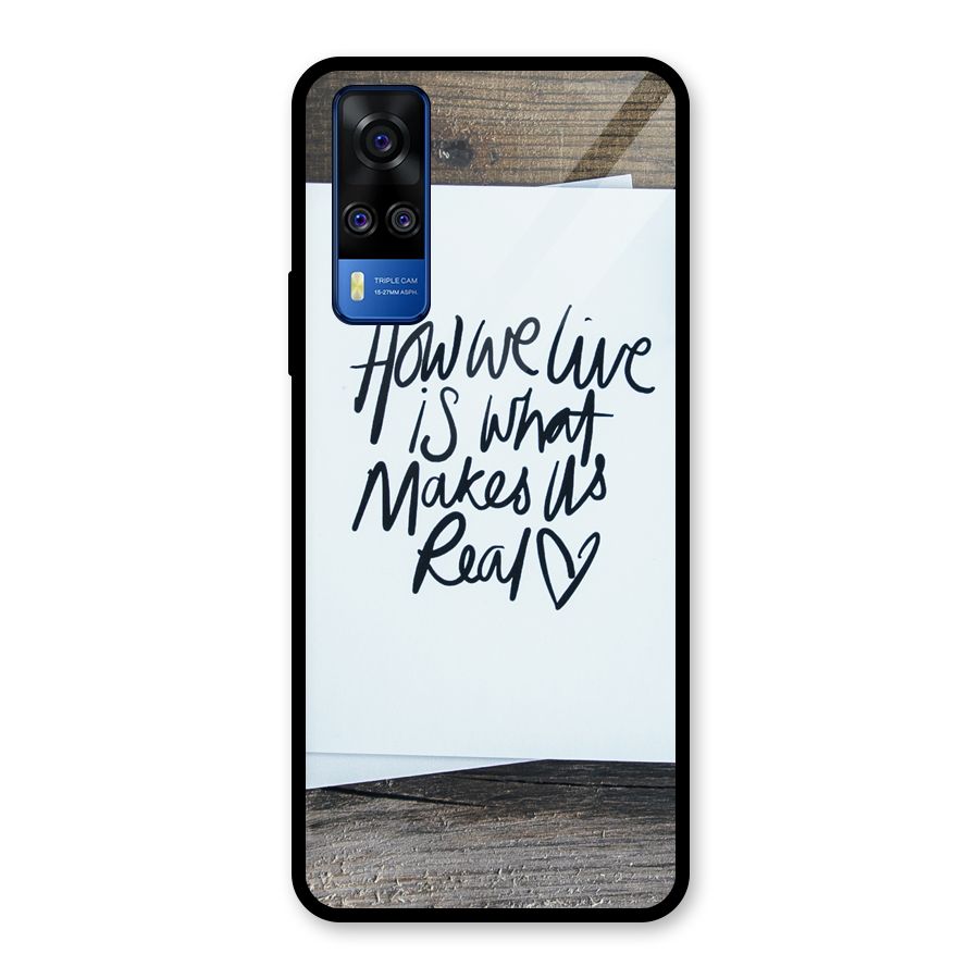 How We Live Glass Back Case for Vivo Y31