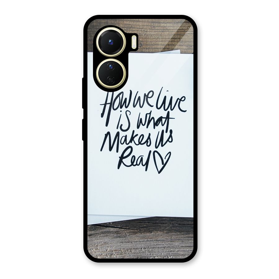 How We Live Glass Back Case for Vivo Y56