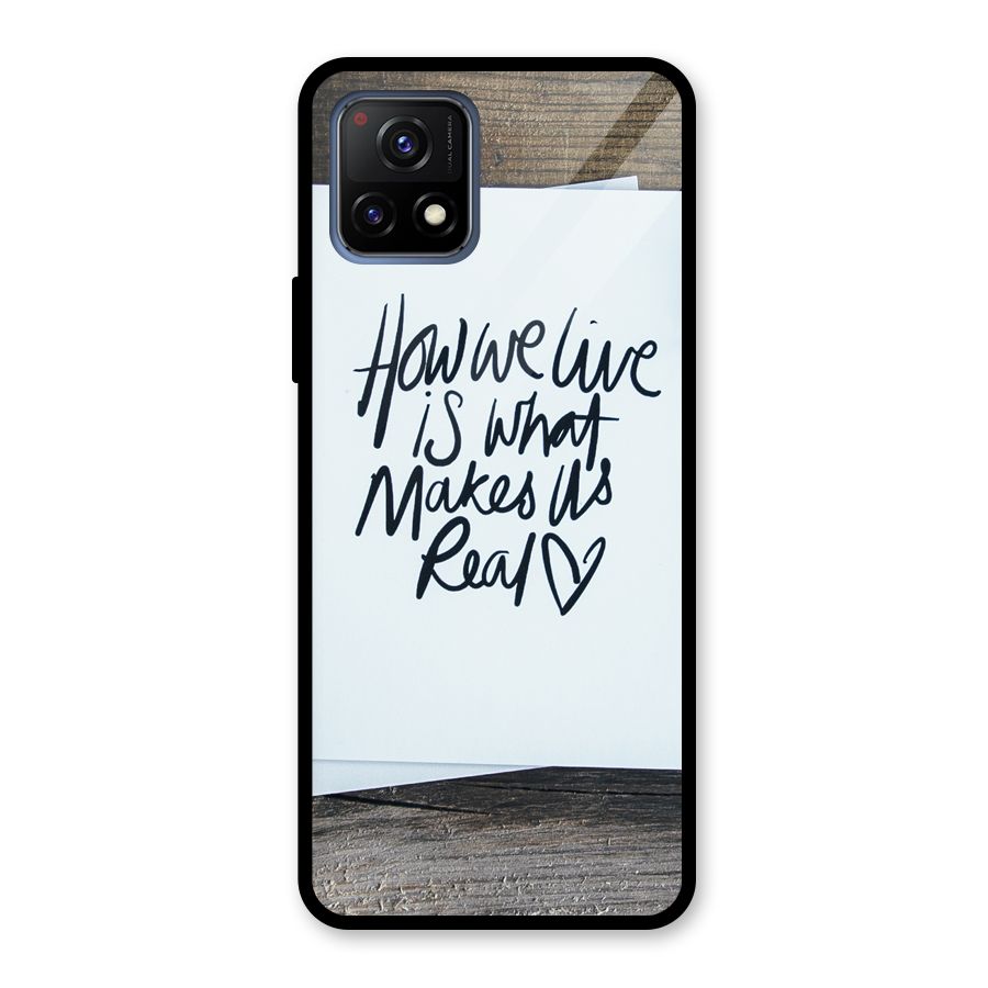How We Live Glass Back Case for Vivo Y72 5G