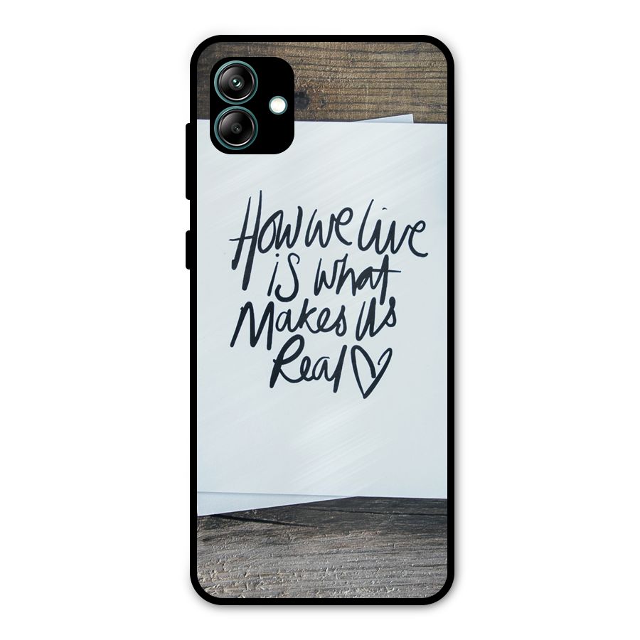 How We Live Metal Back Case for Galaxy A04