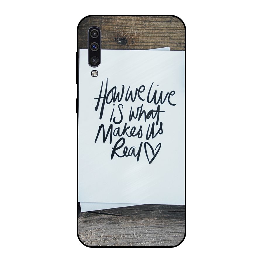 How We Live Metal Back Case for Galaxy A30s