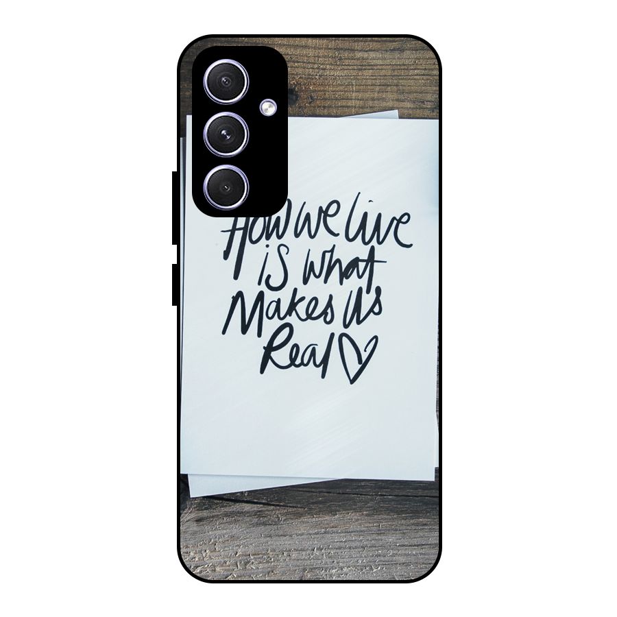 How We Live Metal Back Case for Galaxy A54