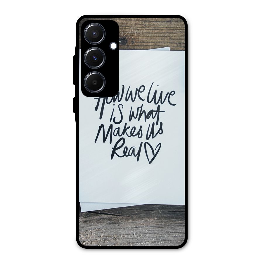 How We Live Metal Back Case for Galaxy A55
