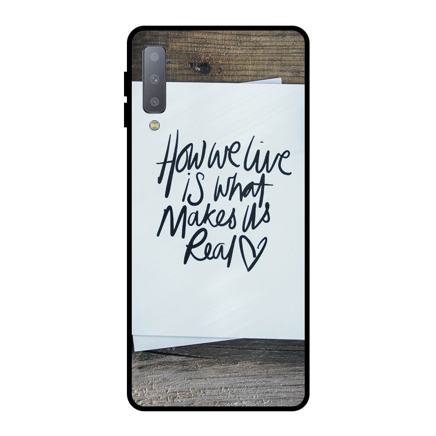 How We Live Metal Back Case for Galaxy A7 (2018)