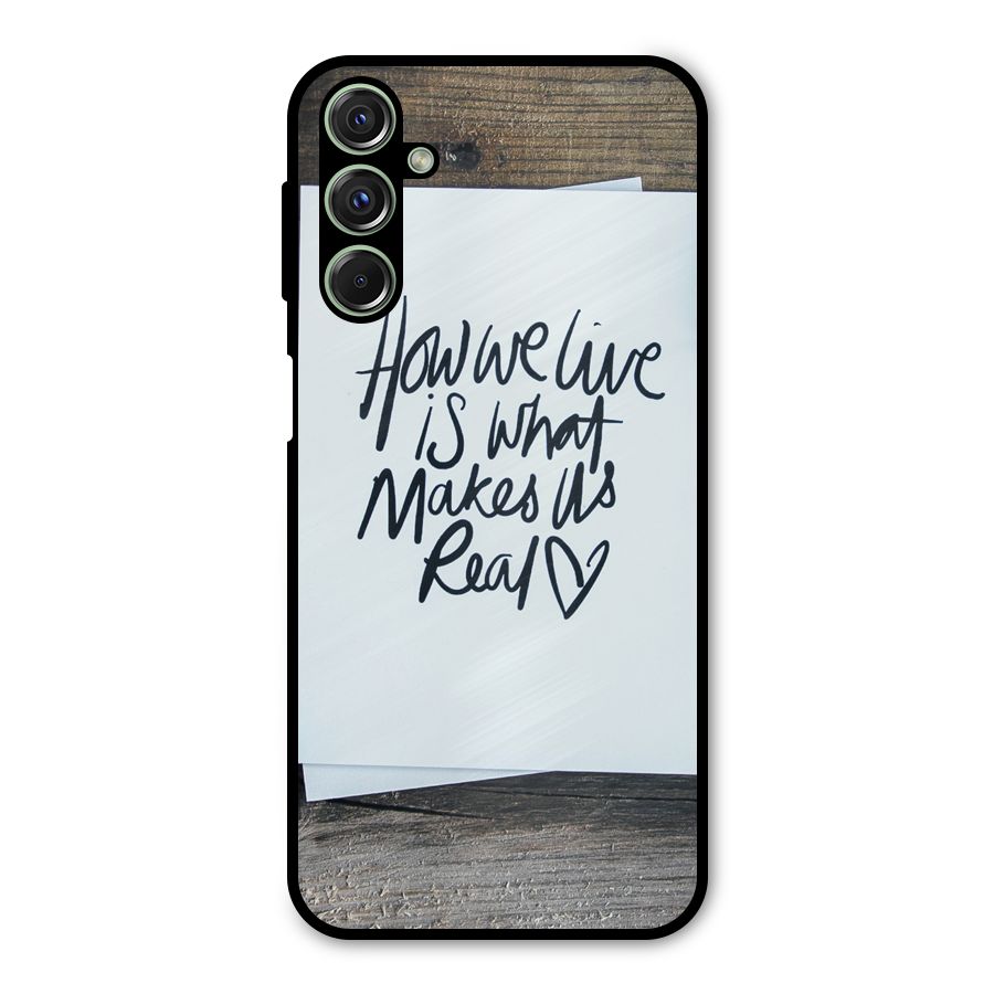 How We Live Metal Back Case for Galaxy F34