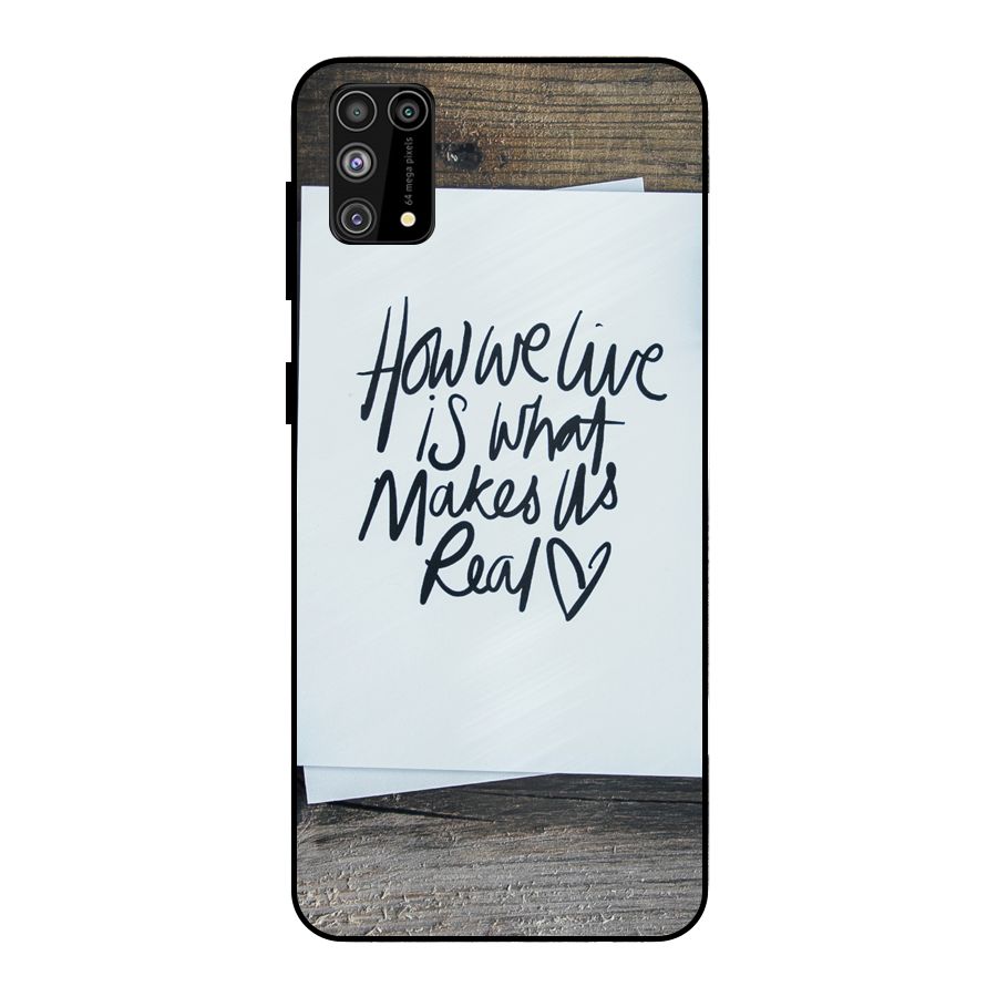 How We Live Metal Back Case for Galaxy F41