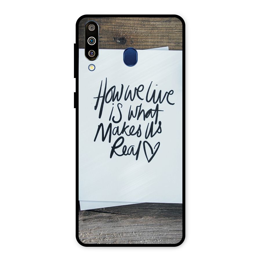 How We Live Metal Back Case for Galaxy M30