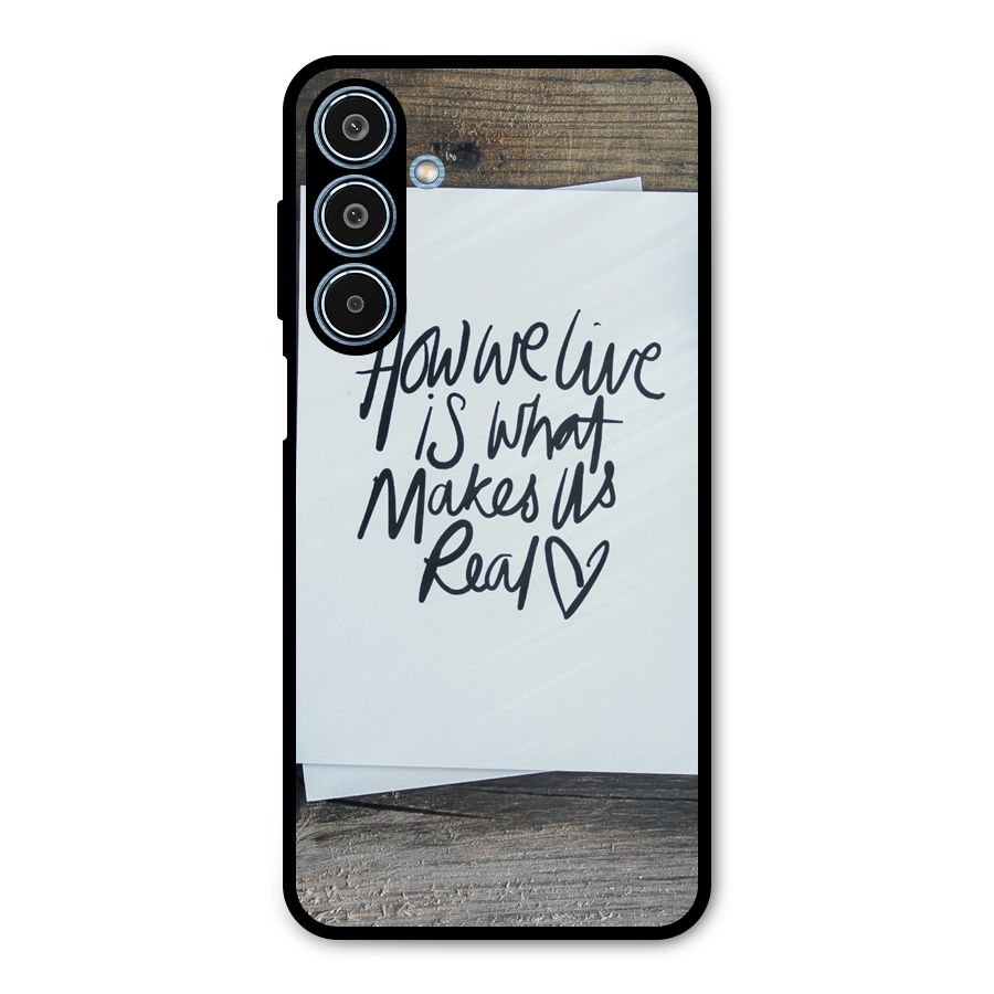 How We Live Metal Back Case for Galaxy M35