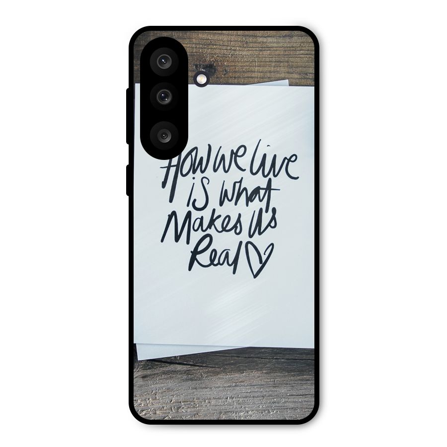 How We Live Metal Back Case for Galaxy M56